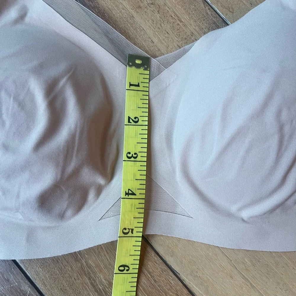 Honeylove Crossover Seamless Everyday Wireless Bra– XL – Nude
